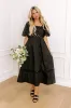 Margaritas Please Cut Out Midi Dress in Black sold by Impressions