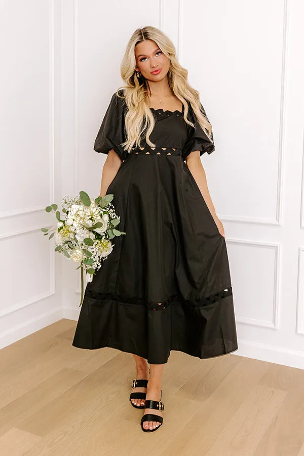 Margaritas Please Cut Out Midi Dress in Black sold by Impressions product image thumbnail 3