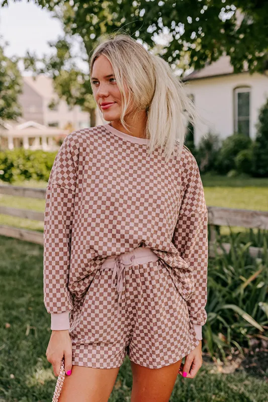 Call It Cozy Ultra Soft Tee in Mocha sold by Impressions