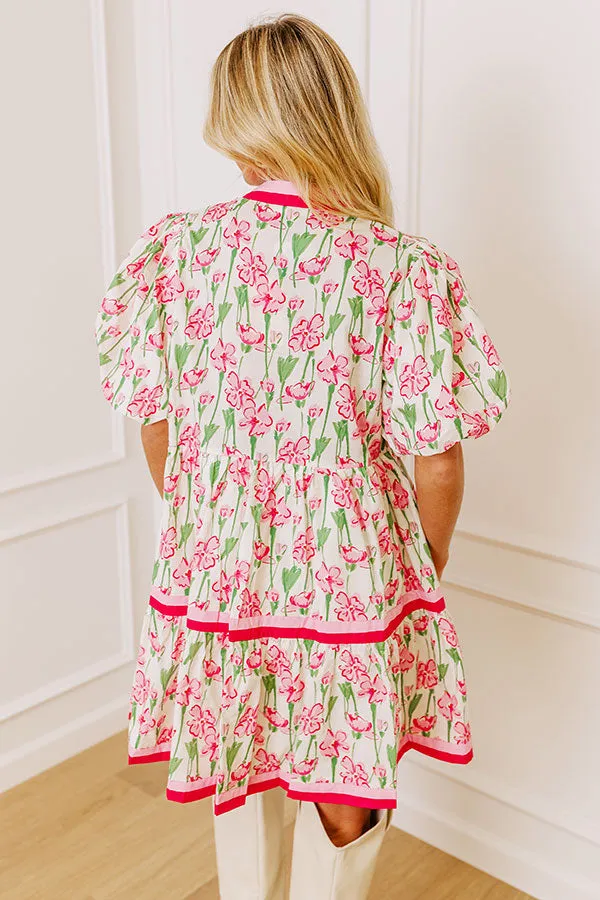 Fresh Horizon Floral Mini Dress in Pink sold by Impressions product image thumbnail 4
