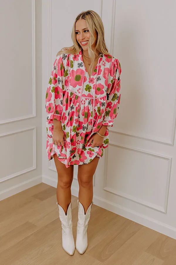 Happy Blooms Floral Mini Dress sold by Impressions product image thumbnail 4