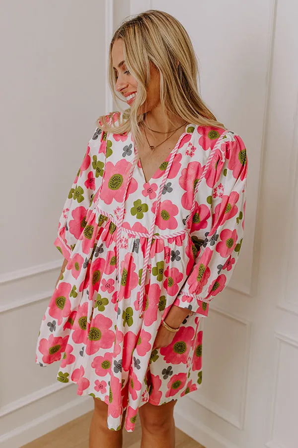 Happy Blooms Floral Mini Dress sold by Impressions