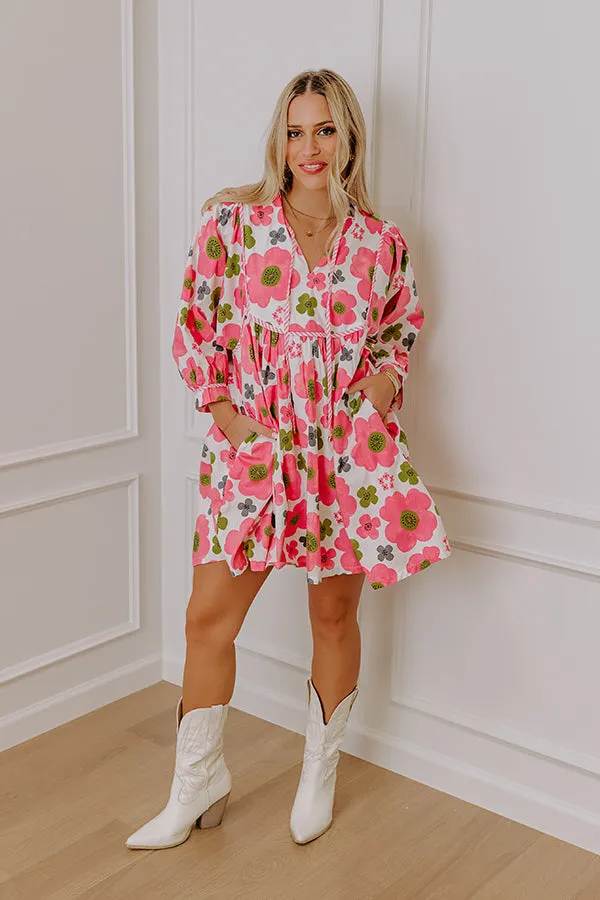 Happy Blooms Floral Mini Dress sold by Impressions product image thumbnail 2