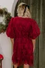 Vino Sippin' Embroidered Mini Dress sold by Impressions