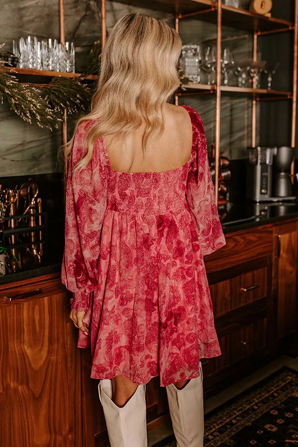 Sweet Enchantment Velvet Burnout Mini Dress sold by Impressions product image thumbnail 5