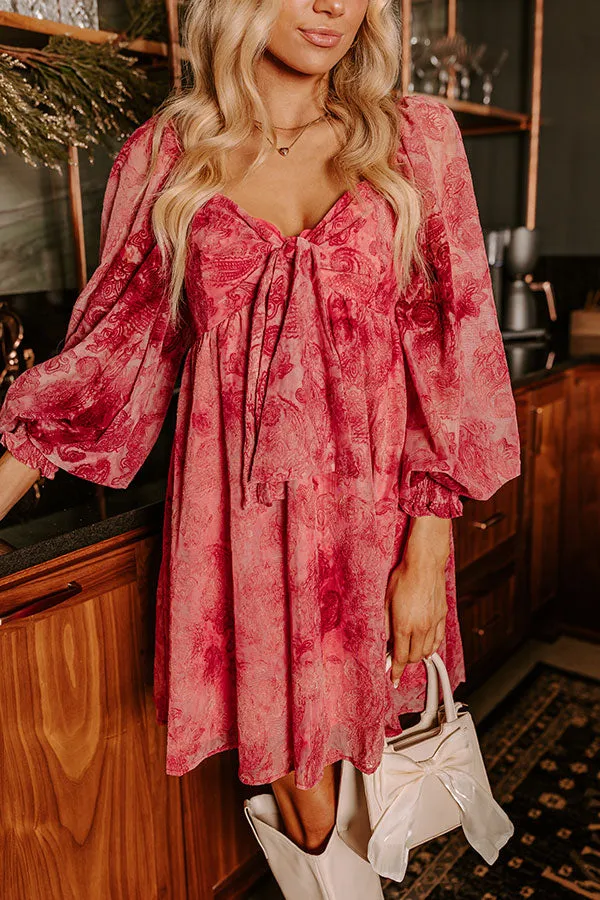 Sweet Enchantment Velvet Burnout Mini Dress sold by Impressions product image thumbnail 3