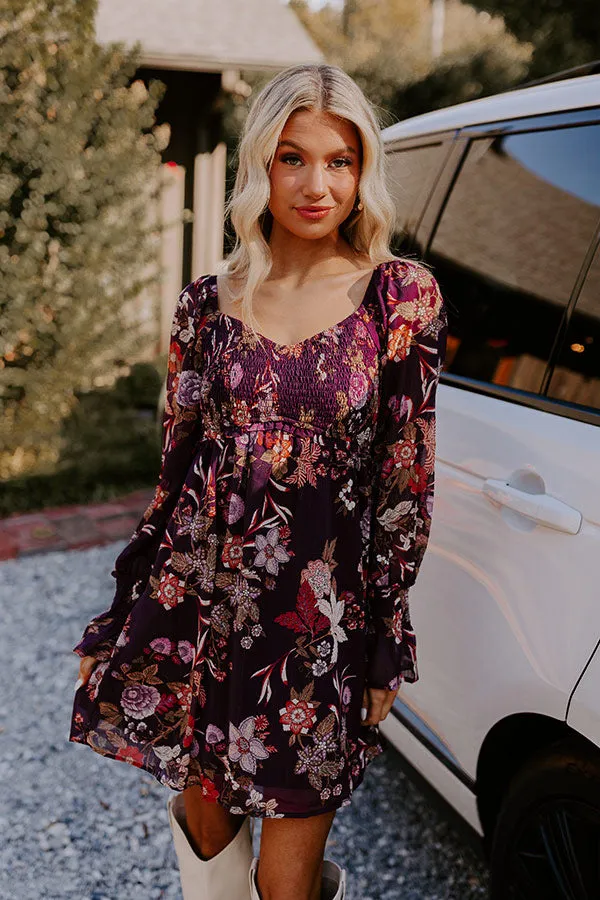 Vino Sippin' Floral Mini Dress sold by Impressions product image thumbnail 4