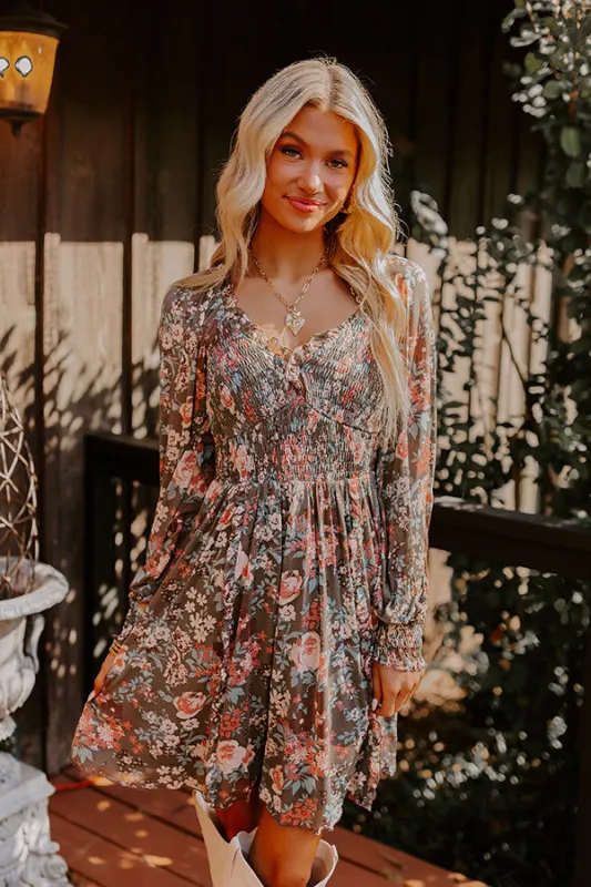 Soho Style Floral Mesh Mini Dress sold by Impressions