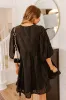 Totally Chic Eyelet Mini Dress in Black sold by Impressions