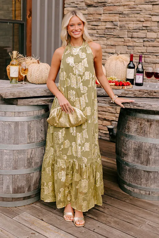 Red Carpet Spotlight Floral Maxi Dress sold by Impressions