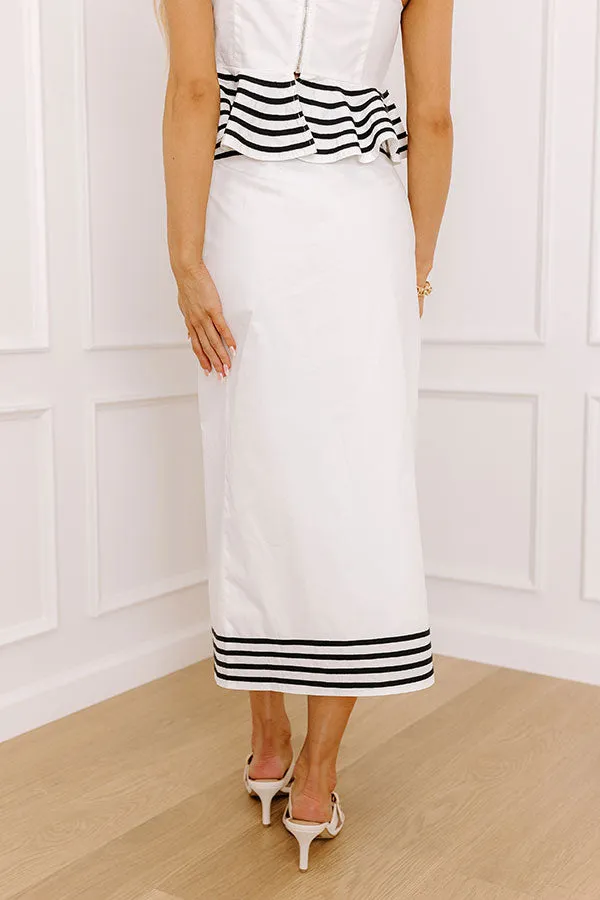 Yacht Party High Waist Wrap Midi Skirt sold by Impressions product image thumbnail 4