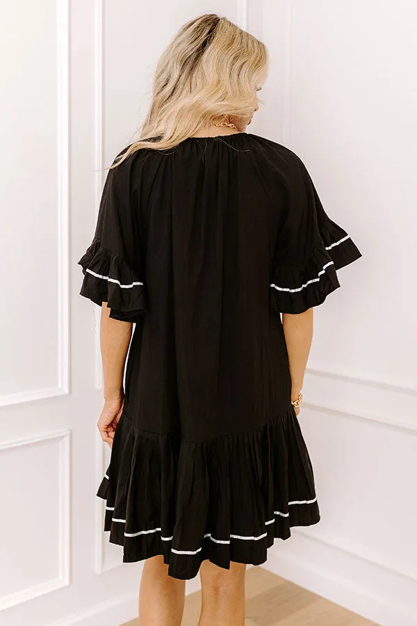 Mimosas On The Patio Mini Dress in Black sold by Impressions product image thumbnail 4