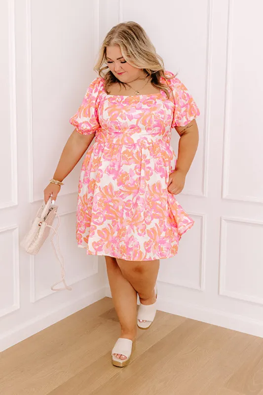 Sunny Smiles Floral Mini Dress Curves sold by Impressions
