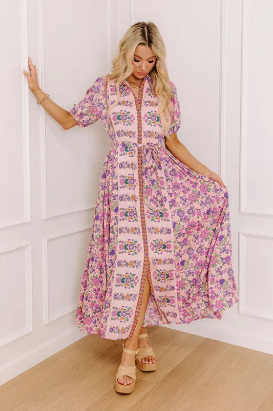 Mediterranean Cruise Floral Maxi Dress sold by Impressions