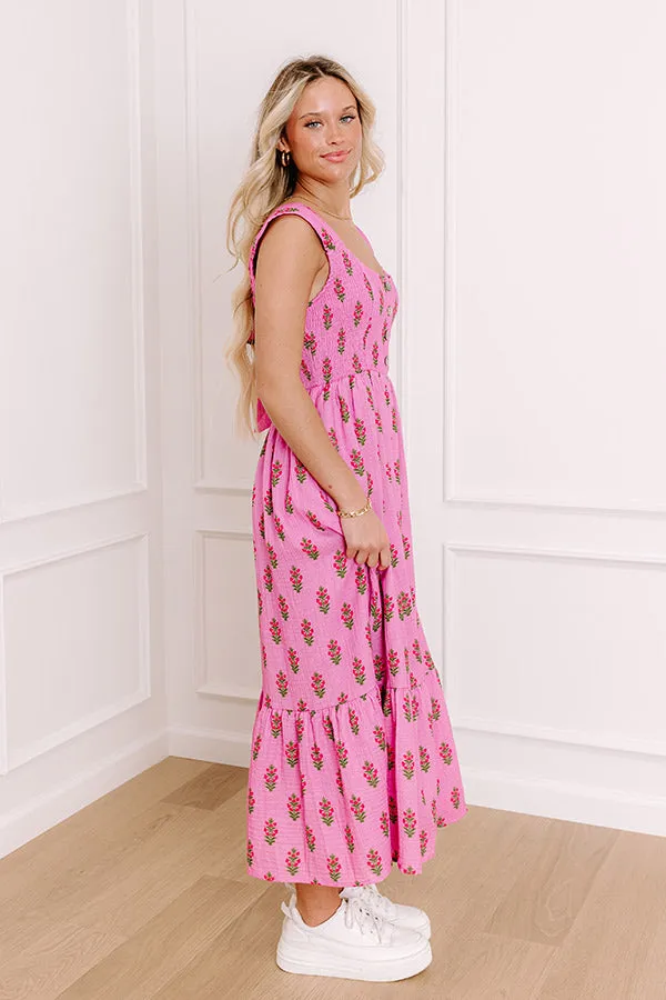 Vacay Mindset Floral Midi Dress sold by Impressions product image thumbnail 5