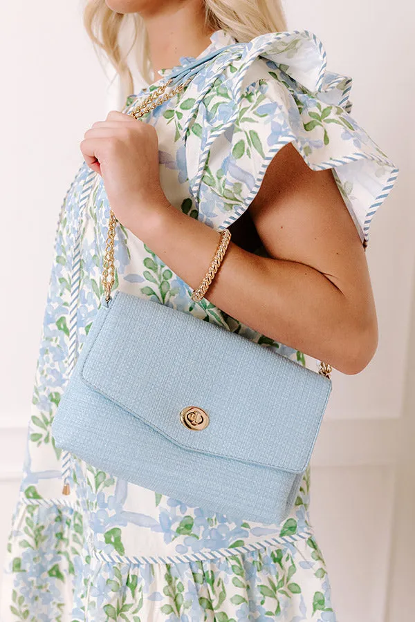 The Grace Faux Leather Crossbody in Sky Blue sold by Impressions product image thumbnail 2