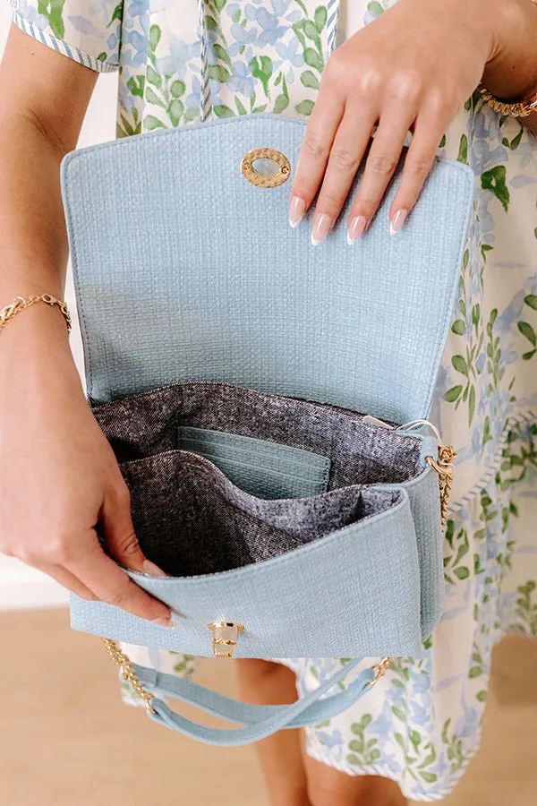 The Grace Faux Leather Crossbody in Sky Blue sold by Impressions product image thumbnail 3