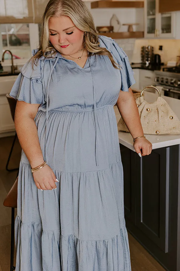 Dance The Night Away Ruffle Midi Dress Curves sold by Impressions product image thumbnail 4