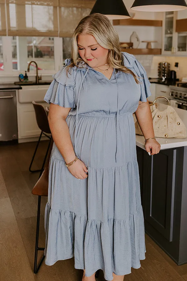 Dance The Night Away Ruffle Midi Dress Curves sold by Impressions product image thumbnail 2