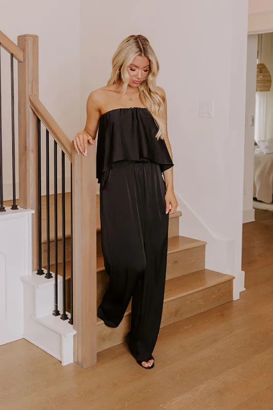 Skyline Views Jumpsuit in Black sold by Impressions
