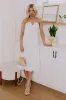 Coastal Views Halter Midi Dress in White sold by Impressions
