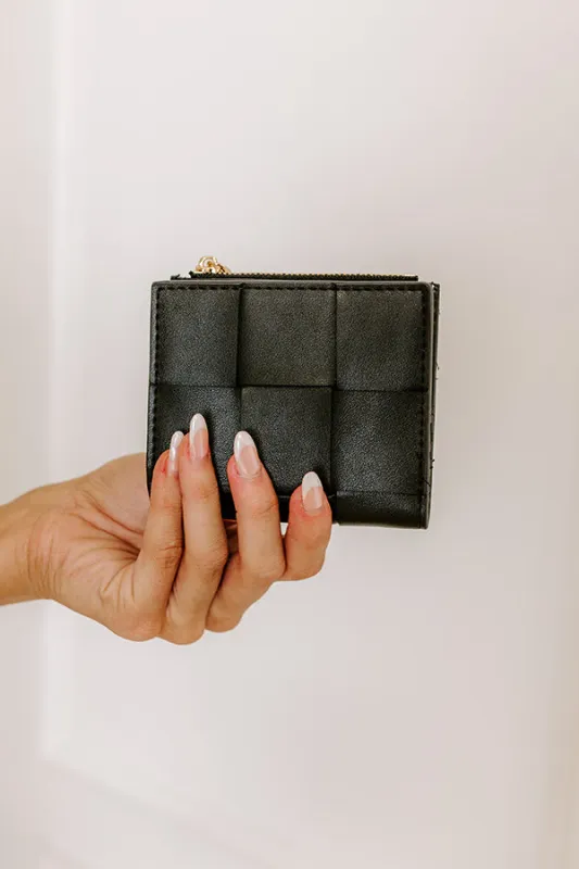 The Riley Woven Wallet in Black sold by Impressions