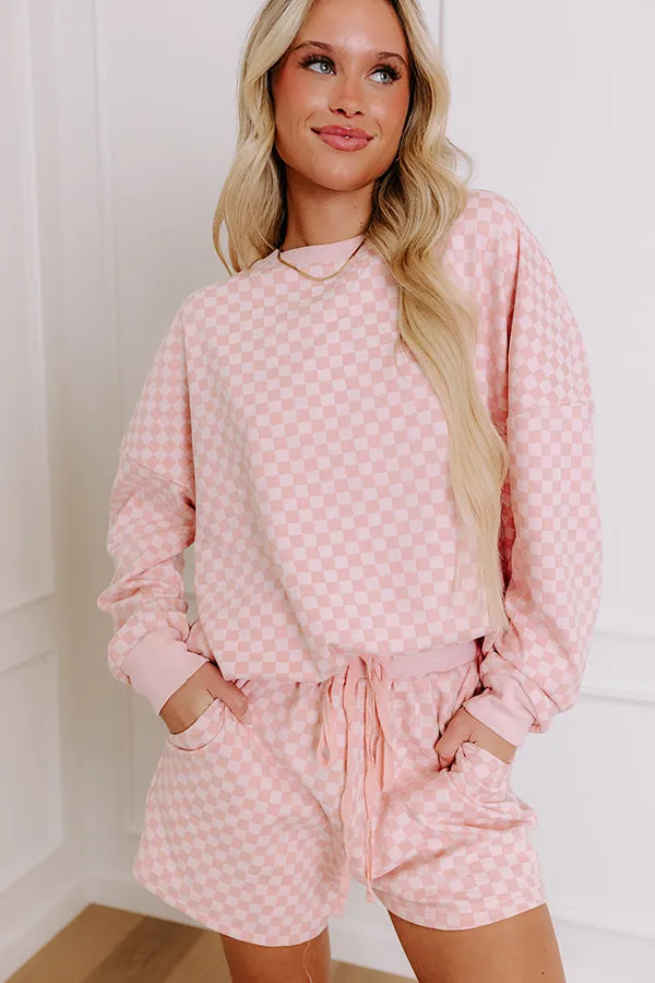 Call It Cozy Ultra Soft Shorts in Pink sold by Impressions