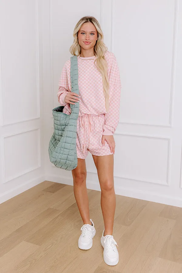 Call It Cozy Ultra Soft Shorts in Pink sold by Impressions product image thumbnail 2