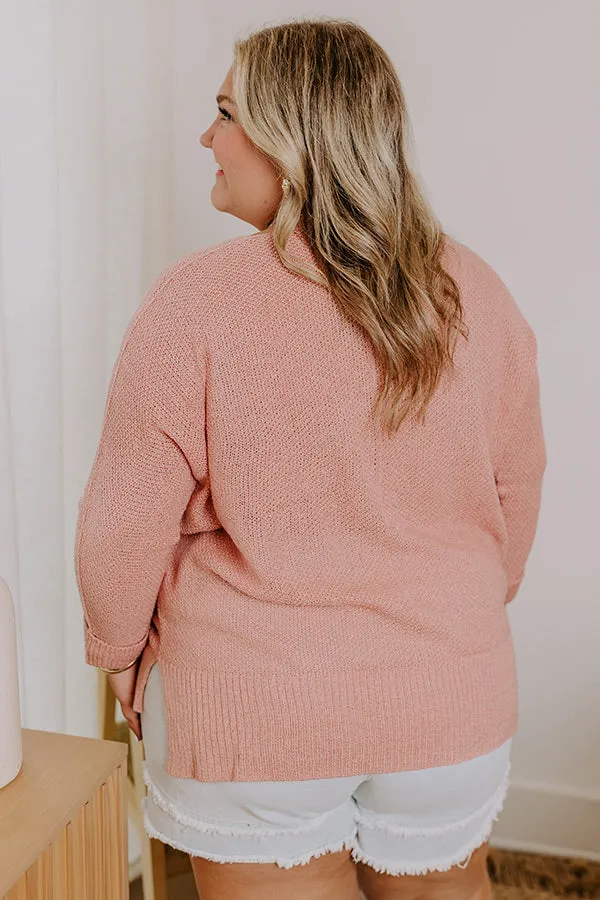 Morning Dew Knit Sweater Top in Blooming Dahlia Curves sold by Impressions product image thumbnail 4