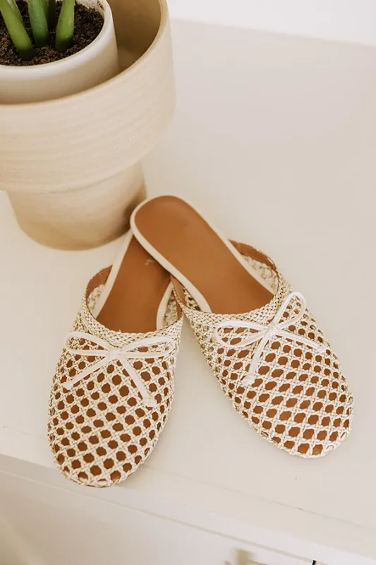 The Elsie Faux Leather Woven Flats sold by Impressions