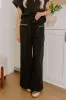 Street Style Chic High Waist Scuba Pants in Black sold by Impressions