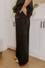 Street Style Chic High Waist Scuba Pants in Black sold by Impressions