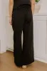Street Style Chic High Waist Scuba Pants in Black sold by Impressions