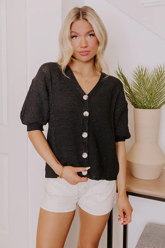 Kind Moment Knit Top in Black sold by Impressions