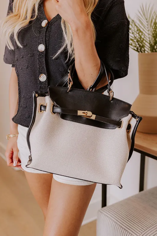Prep In Your Step Woven Purse in Black sold by Impressions