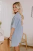 Heart On The Line Denim Romper sold by Impressions