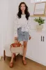 Boho Love Crochet Button Up sold by Impressions