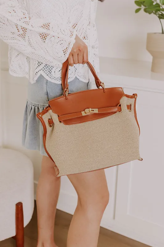 Prep In Your Step Woven Purse in Brown sold by Impressions