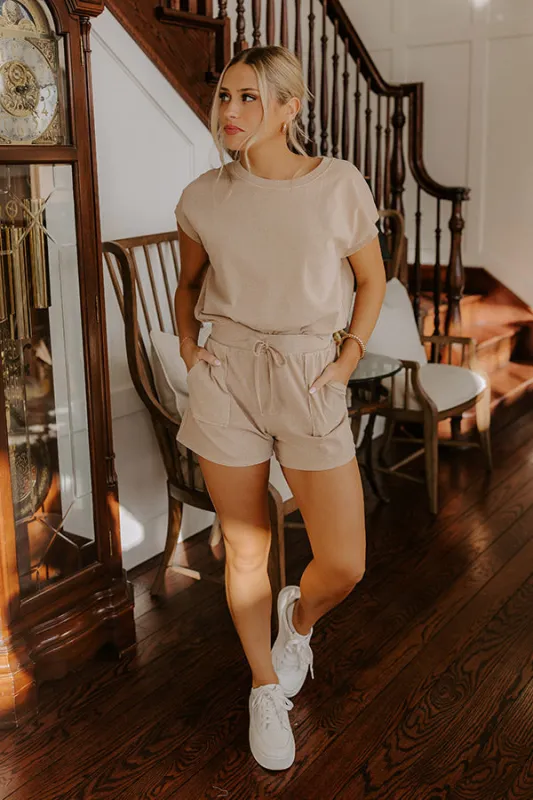 Casual Convo Vintage Wash Tee in Iced Latte sold by Impressions