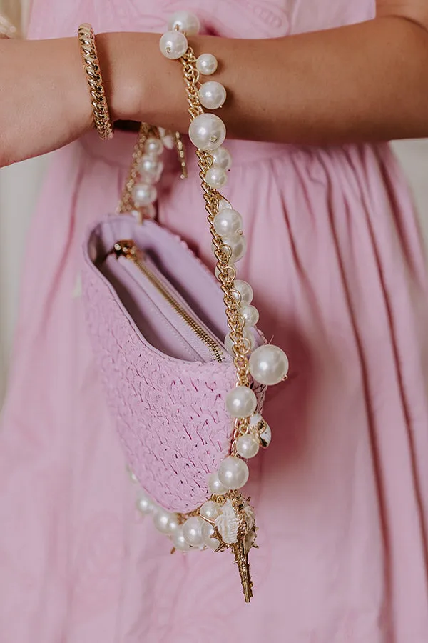 Isla Straw Woven Top Handle Bag in Lavender sold by Impressions product image thumbnail 3