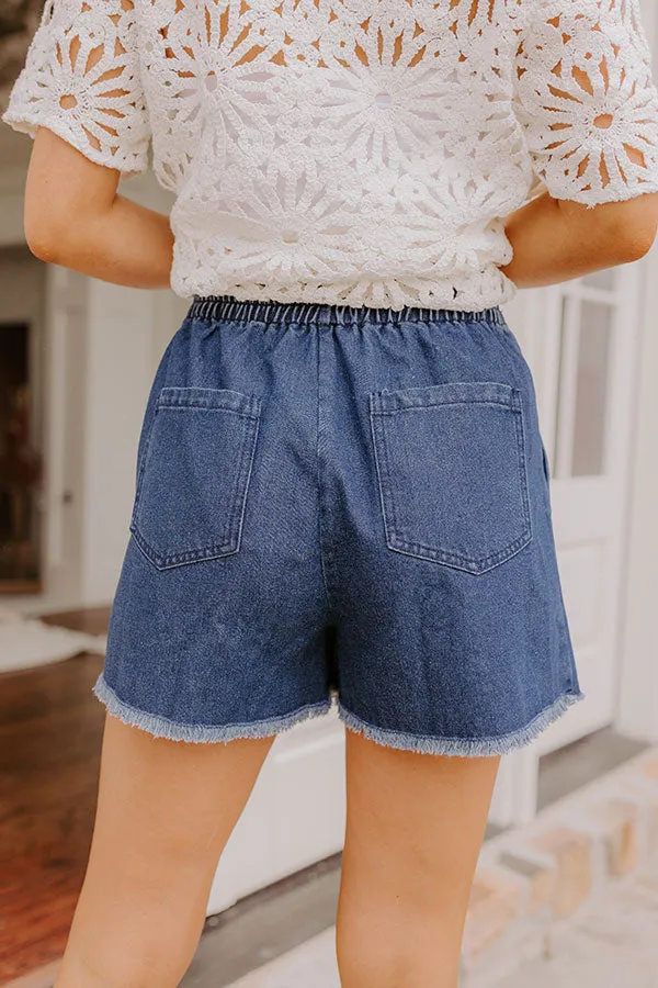 The Brielle High Waist Denim Skort sold by Impressions product image thumbnail 4