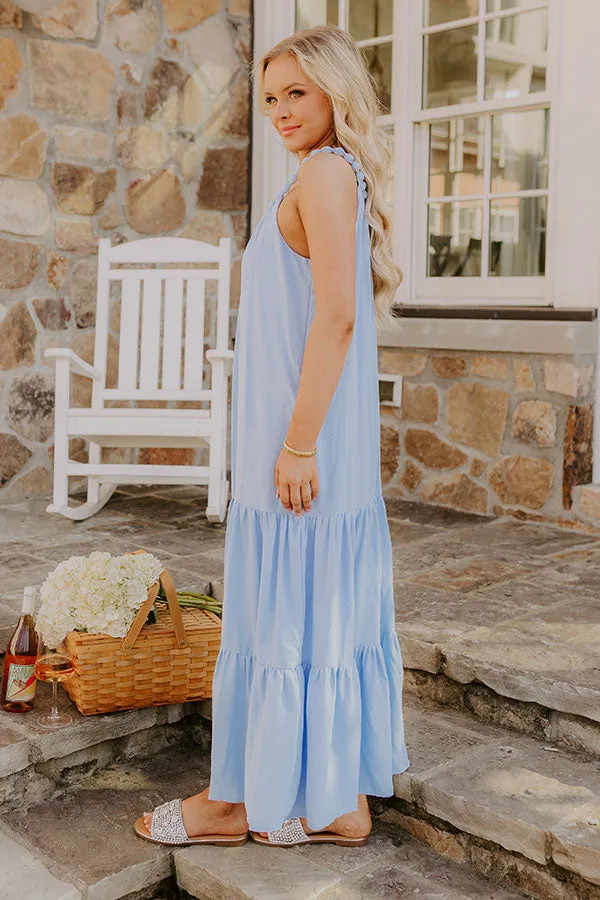 Feeling Giddy Maxi Dress in Sky Blue sold by Impressions product image thumbnail 4