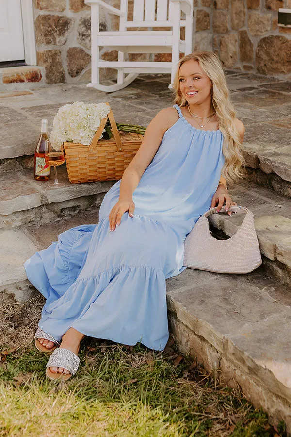Feeling Giddy Maxi Dress in Sky Blue sold by Impressions