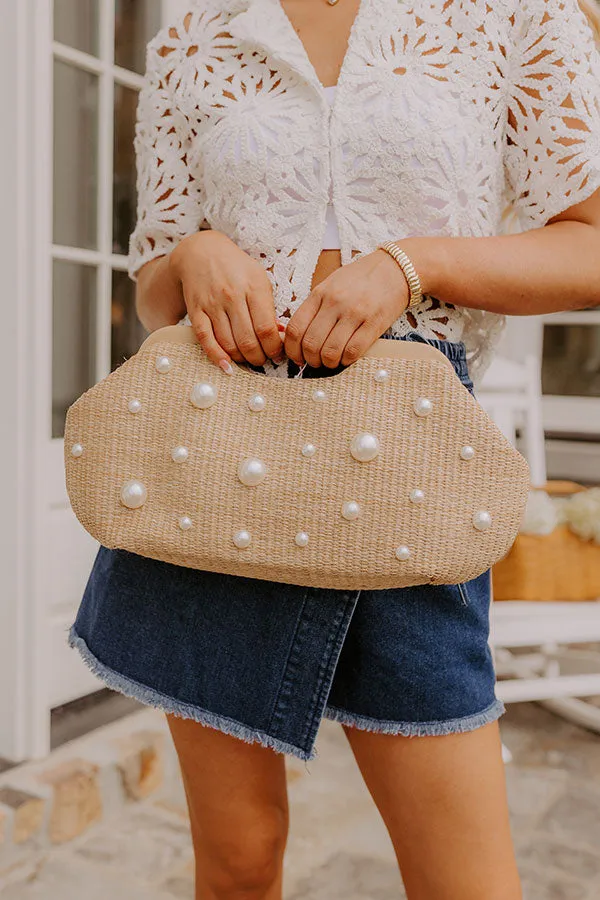 Summer Vogue Pearl Embellished Clutch sold by Impressions