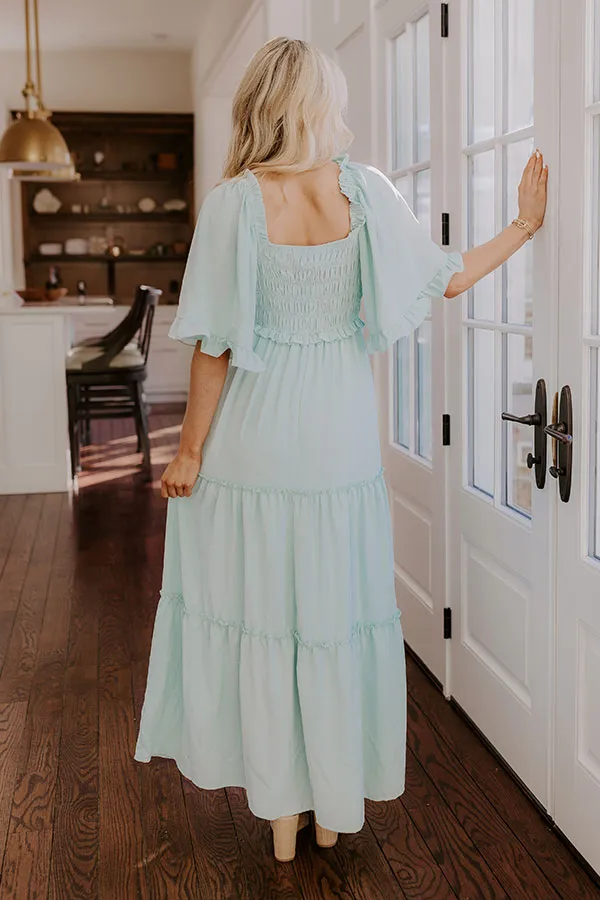 Charming Glance Tiered Maxi Dress in Mint sold by Impressions product image thumbnail 5