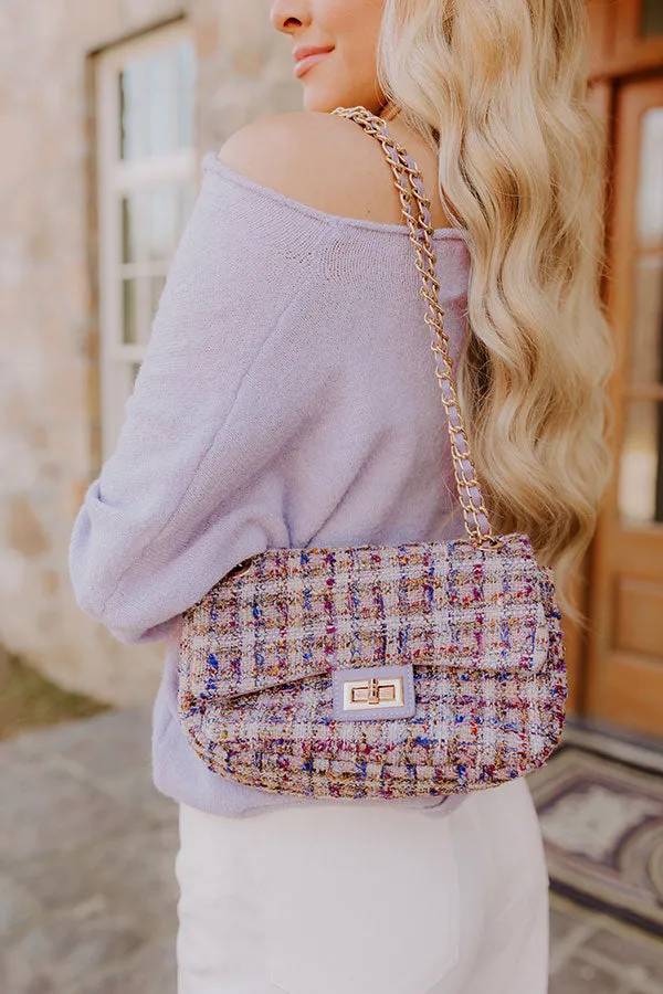 Couture Charm Tweed Purse in Lavender sold by Impressions product image thumbnail 4