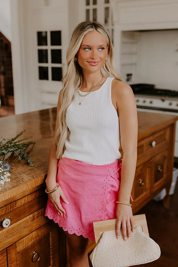 The Melanie High Waist Eyelet Skort sold by Impressions