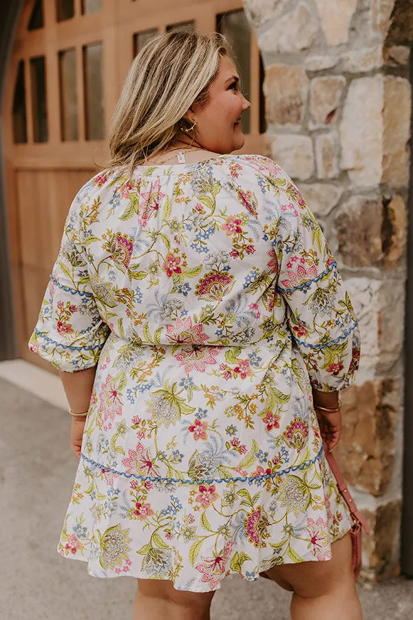 French Garden Floral Mini Dress Curves sold by Impressions product image thumbnail 5