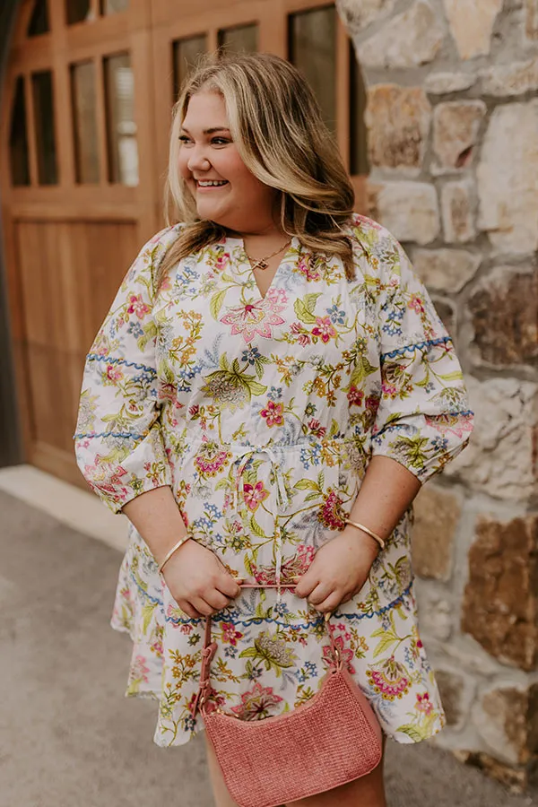 French Garden Floral Mini Dress Curves sold by Impressions product image thumbnail 2