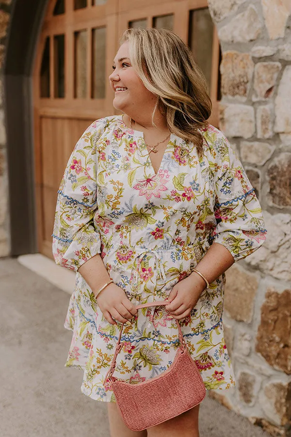 French Garden Floral Mini Dress Curves sold by Impressions product image thumbnail 4